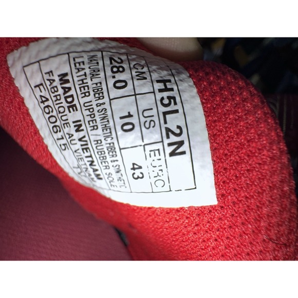 ASICS Gel Lyte III Japanese Denim Kimono H5L2N-5050 Navy Red Size 10 Men's Used - Picture 6 of 8